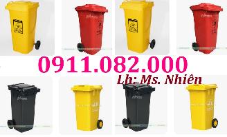  Cung cấp thùng rác nhựa 120L 240L loại dày giá rẻ- thùng rác chịu lực tốt, di chuyển linh hoạt- lh 