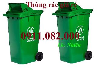  Thùng rác nhựa HDPE hàng mới về giá rẻ- thùng rác xanh, cam, vàng- lh 0911082000 Nhiên