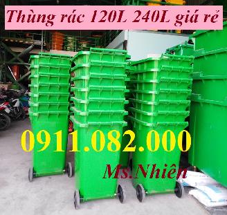  Chuyên phân phối thùng rác giá rẻ , thùng rác nhựa 120L 240L giá cạnh tranh- lh 0911082000