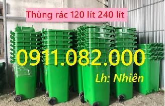  Cung cấp Thùng ủ rác giá rẻ tại vĩnh long, thùng rác 120l 240l dầy chất lượng- lh 0911082000