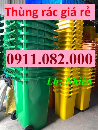  Thùng rác nhựa bán chạy nhất miền tây, thùng rác 120l 240l 660l, thùng rác giá tốt- lh 0911082000