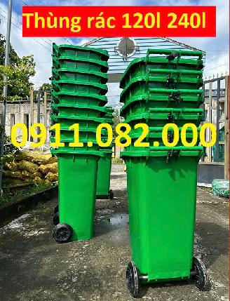  Thực hiện việc xử lý rác thải, cung cấp thùng rác nhựa 120l 240l giá rẻ- lh 0911082000